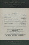 Virginia Fisheries and the Environment: Proceedings by William & Mary Law School, Virginia Marine Resources Commission, and Virginia Institute of Marine Science