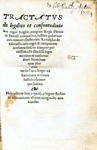 1554: Tractatus de Legibus et Consuetudinibus Regni Anglie by Ranulf de Glanvill