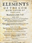 1630: The Elements of the Common Lawes of England by Francis Bacon