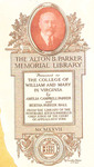 The Alton B. Parker Memorial Library