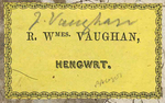 R. Wmes. Vaughan, Hengwrt.