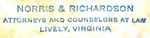 Norris & Richardson, Attorneys and Counselors at Law, Lively, Virginia