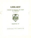 Library College of William and Mary in Virginia presented by Colonial Williamsburg
