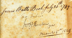 James Watt's Book July 24th, 1789 Ex Librus Jno. H. Routon Va March 5th 1829