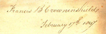 Francis B. Crowninshield February 17th 1847