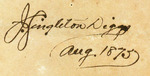 J. Singleton Diggs, Aug. 1875