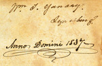 Wm. T. Yancey. Lynchburg. Anno Domini 1837