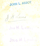 J H Lewis / Jno H. Lewis