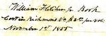 William Fletcher Jr. book cost in Richmond Va $2.00 per vol. November 1st 1855
