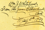 Wm. J. Whitehurst From Rev. James E. Strawhand, Clerk, May 5th 1890