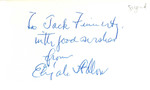 To Jack Finnerty, with good wishes from Elijah Adlow