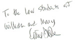 To the law students at William and Mary, Louis Fisher.