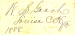 W. S. Gooch Louisa C.H. Va. 1888.