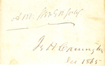 Js H Carrington Oct 1865