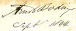 [Arnold Bodin?] Sept 1844