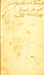 Zephaniah Knopfe, Book Bought of C. Conrad Price $2.50 vol. 4 / E. Smith's, 1854
