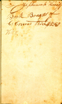 Zephaniah Knopfe, Book Bought of C. Conrad Price $2.50 vol. 2