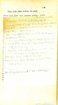 Loose page of manuscript notes