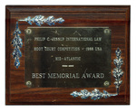 Philip C. Jessup International Law Moot Court Competition: Best Memorial Award