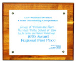 Law Student Division, Client Counseling Competition: Regional First Place