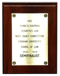 Irving R. Kaufman Securities Law Moot Court Competition: Semifinalist