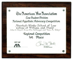 The American Bar Association Law Student Division National Appellate Advocacy Competition: 1st Place