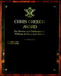 Chris Creech Award